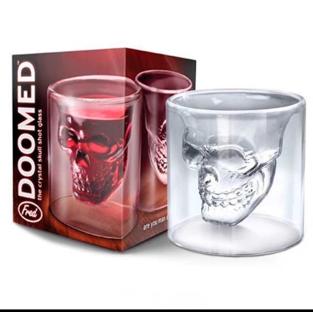 Shot Vaso de Vidrio Diseño Calavera