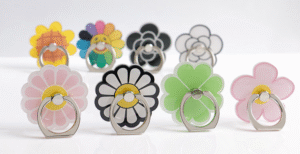 Anillo Grip Soporte para Celular con Diseño de Flores y Frutas