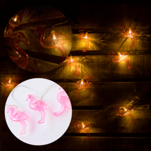 Guirnalda de Luces Led con Diseño de Flamenco X10