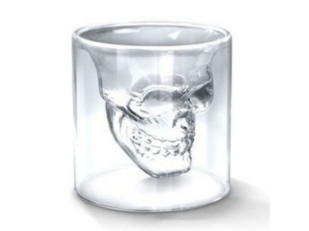 Shot Vaso de Vidrio Diseño Calavera