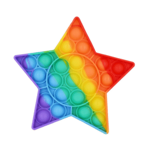 Pop It Juguete de Silicona Antiestrés con Forma de Estrella 12cm