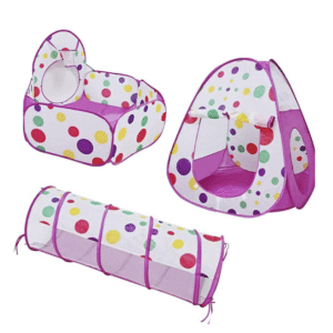 Carpa Casita Pelotero Plegable con Tunel ( Violeta)