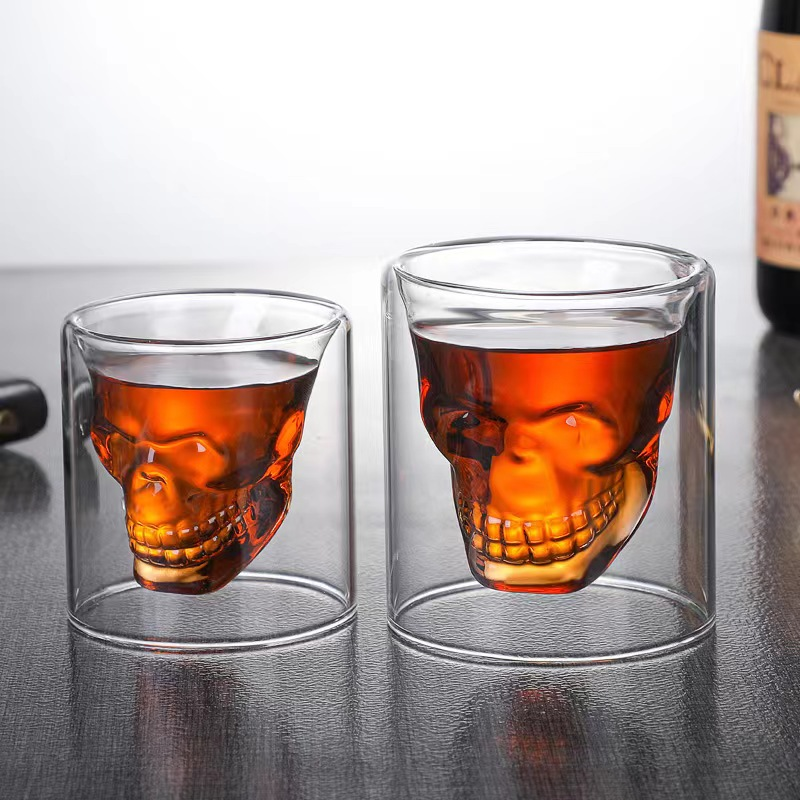 Shot Vaso de Vidrio Diseño Calavera