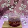 Set Taza Vidrio Simple con Cuchara