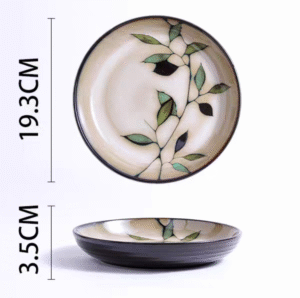 Plato Hondo Bambu Ceramica 19 Cm