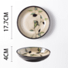 Plato Hondo Bambu Ceramica 18 Cm