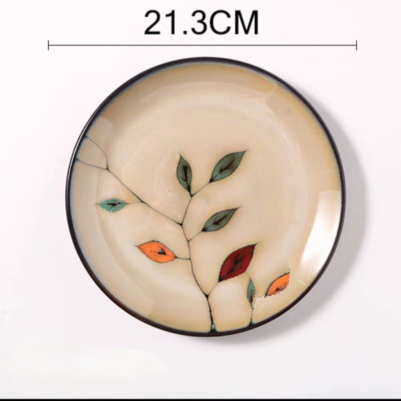 Plato Comun Hojita Ceramica 21 Cm