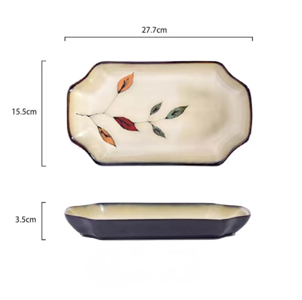 Plato de Pescado Hojita Ceramica
