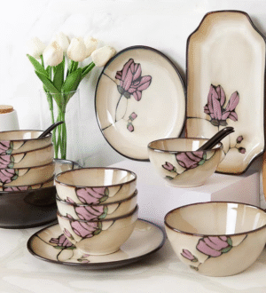 Bowl Magnolia Roja Ceramica 15 Cm