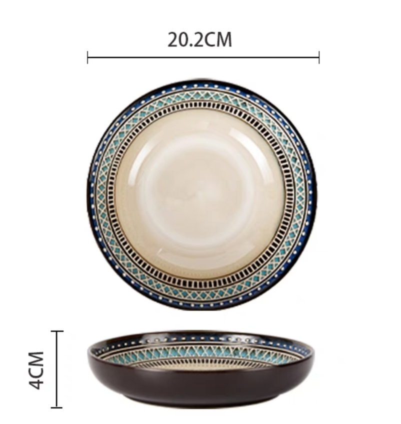 Plato Hondo Escalado Ceramica 20 Cm