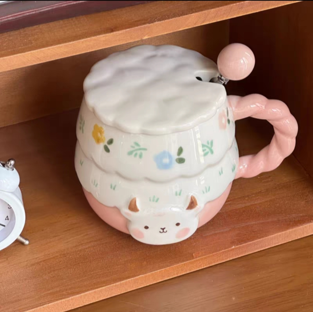 Taza Ceramica Oveja-Amarillo