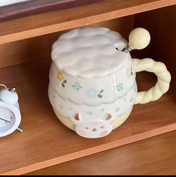 Taza Ceramica Oveja-Amarillo