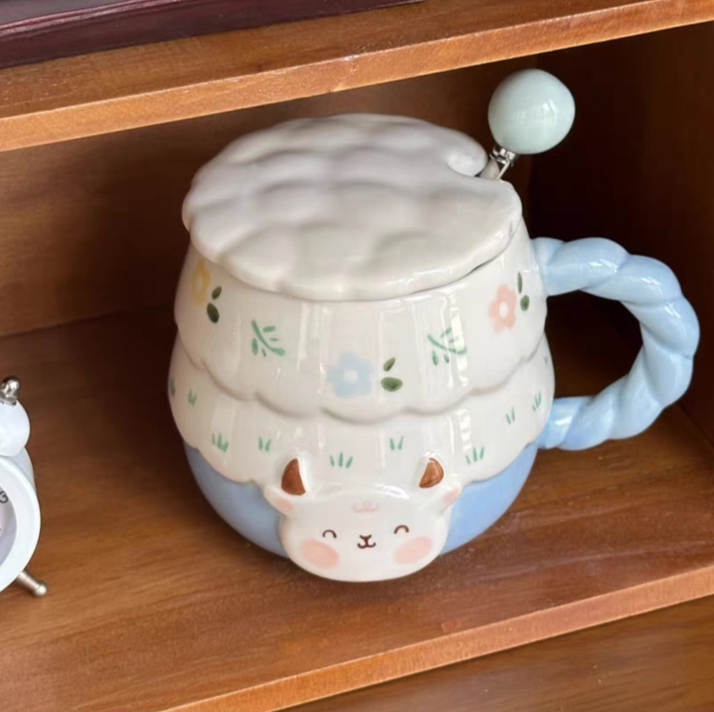 Taza Ceramica Oveja-Amarillo