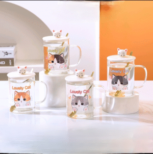 Taza de Vidrio Gato
