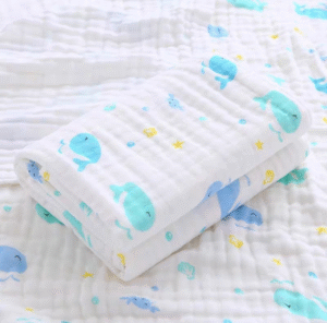 Mantita para Bebe 110x110 Ballena y Estrellas