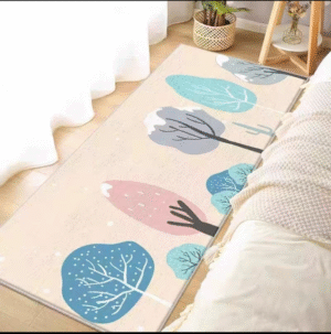 Alfombra Pie de Cama 50x120-Azul