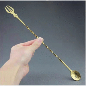 -cuchara Larga Cocktail Oro-Pack X6