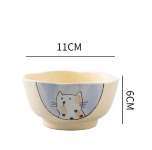 Bowl Ceramica 4.5" Gato Pareja-Caja X 10 para Envio