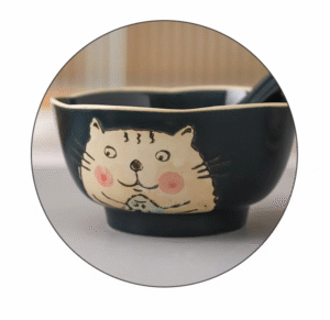 Bowl Ceramica 4.5" Gato-Caja X10 para Envio
