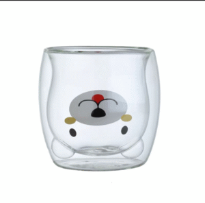 Vaso Vidrio Doble Oso 250 Ml