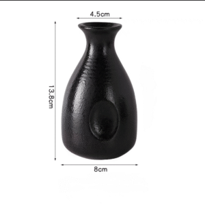 Botella de Sake Ceramica 300ml Negro