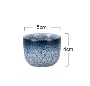 Vaso de Sake Ceramica 35ml Azul