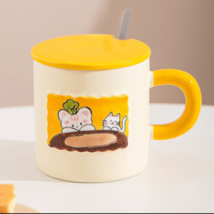 Taza Ceramica Gato Cocinero-Amarillo