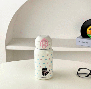 Termito Acero Gatito Negro 500ml
