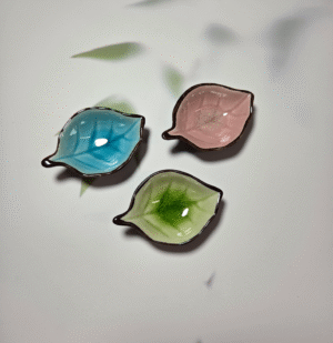 Platito Ceramica Forma Hoja Surtidos