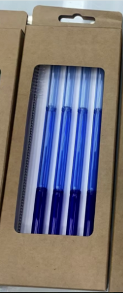 Sorbete Vidrio Azul X 4