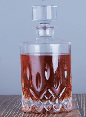 Botella Whisky Vidrio Labrado 950 Ml