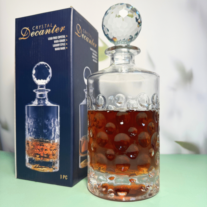 Botella Whisky Vidrio Labrado 950 Ml