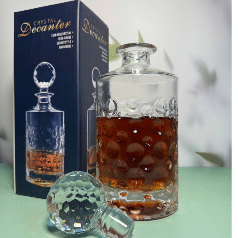 Botella Whisky Vidrio Labrado 950 Ml