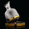 Decantador Vino de Vidrio con Aro Dorado 1500ml
