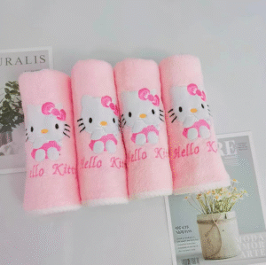 Toalla de Mano Absorbente Gatito-Pack X 5