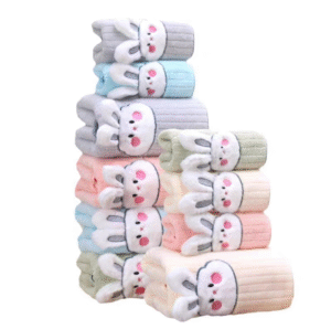 Toalla de Mano Absorbente Conejo-Pack X 5