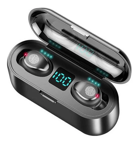 Auriculares Bluetooth F9 TWS Negro